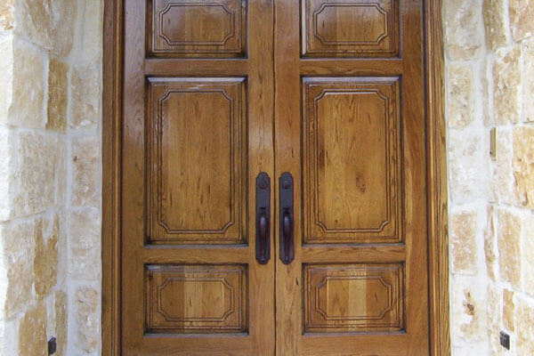 Premium wood doors with solid wood entry double door.